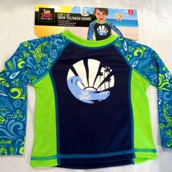 Aqua Leisure NWOT Smart Beach Gear Kids Swim Tee18 - Picture 1 of 9